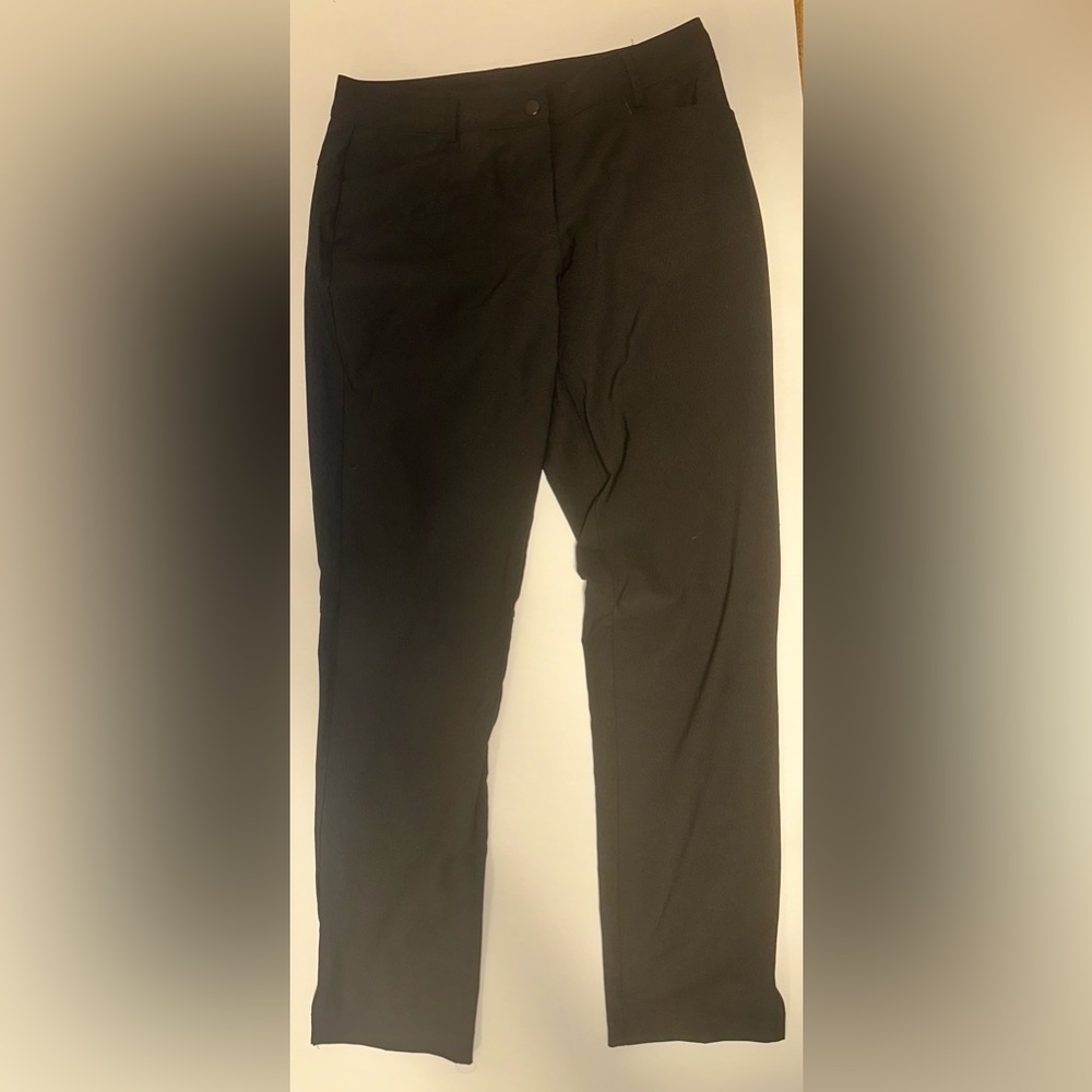 Slazenger Golf Pants Women's Size 6 Black Solid Moisture‎ Wicking Stretch